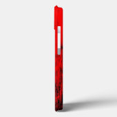 Shocked Expression: Artistic Red Grunge Case (Rückseite / Links)