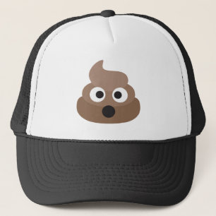 Shocked kacken-emoji - Poo Cartoonentwurf Truckerkappe