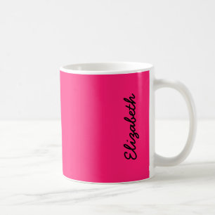 Shocking rosa Solid Color Anpassen Kaffeetasse