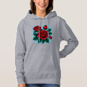 Shocking Roses Women's Hoodie (Vorderseite)