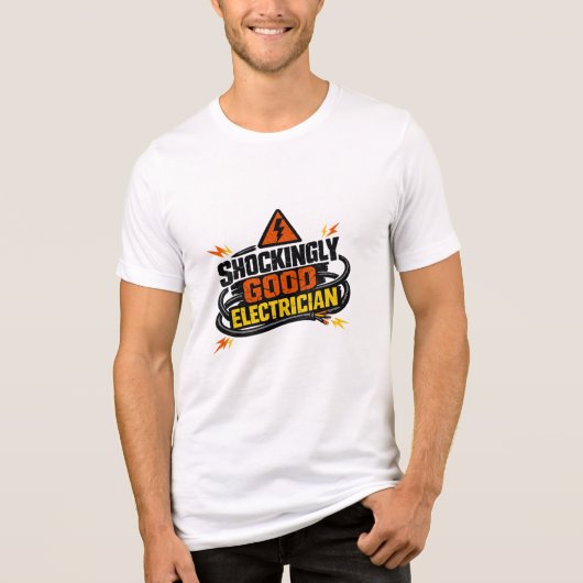 Shockingly Good Electrician Grunge Industrial Tee (Vorderseite)