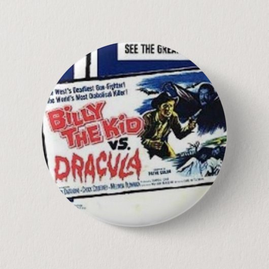 Shockorama Billy the Kid gegen Dracula Knopf Button (Vorderseite)