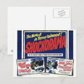 Shockorama Doppel-Dracula MFrankenstein Postkarte (Vorne/Hinten)