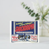 Shockorama Double dracula mfrankenstein Postkarte (Stehend Vorderseite)