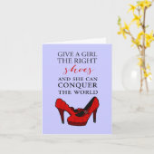 Shoe-aholic, Gib einem Mädchen die richtigen Schuh Karte (Gelbe Blume)