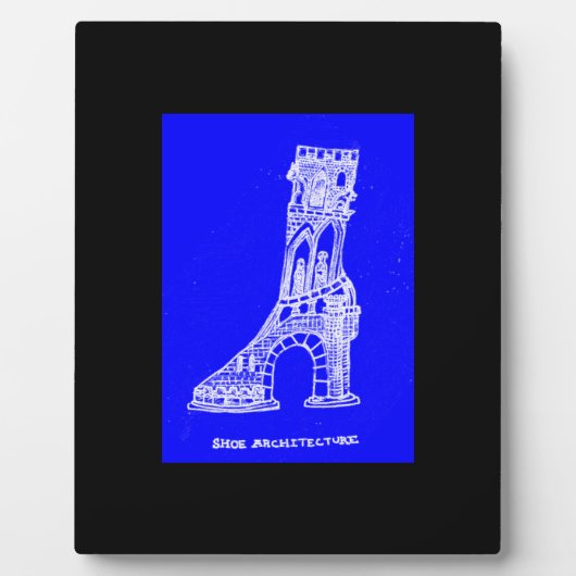 Shoe Architecture Art Plaque Fotoplatte (Vorderseite)