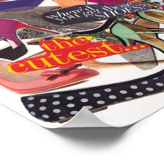 Shoe Collage Poster (Ecke)