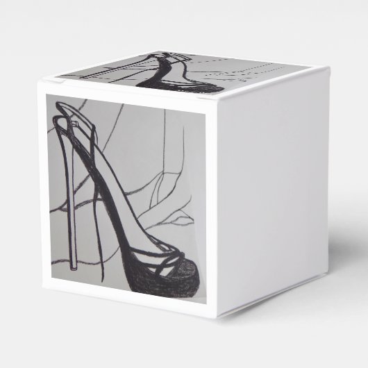 Shoe Favor Box Geschenkschachtel (Vorderseite)