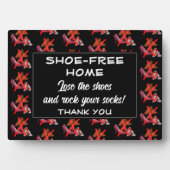 SHOE-FREE ZUHAUSE-Willkommens Fotoplatte (Vorderseite)