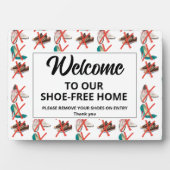 SHOE-FREE ZUHAUSE-Willkommens Fotoplatte (Vorderseite)