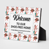SHOE-FREE ZUHAUSE-Willkommens Fotoplatte (Seite)