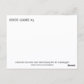 SHOE GAME #3 POSTKARTE (Rückseite)