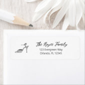 Shoe High Heel Illustration Return Address Label (Insitu)