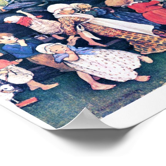 Shoe House, Jessie Willcox Smith Poster (Ecke)