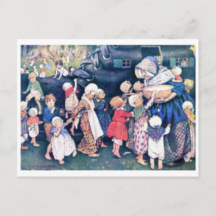 Shoe House, Jessie Willcox Smith Postkarte