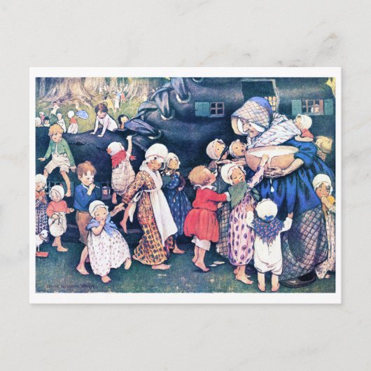 Shoe House, Jessie Willcox Smith Postkarte (Vorderseite)