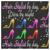 SHOE LIEBT HAARSTYLIST STOFF (Nahaufnahme)