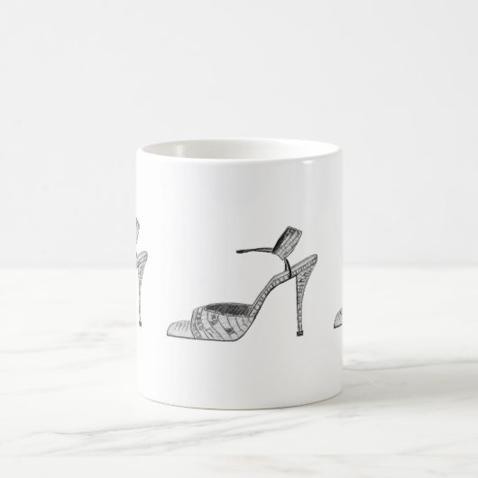Shoe Lover Zeichnend Kaffeetasse (Mittel)