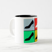 Shoe Lover Zweifarbige Tasse (Vorderseite Links)