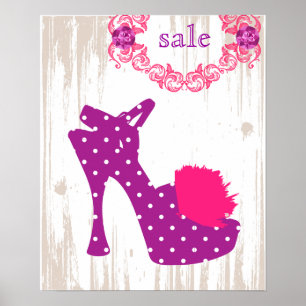 SHOE Poster Lila - FASHION Poster
