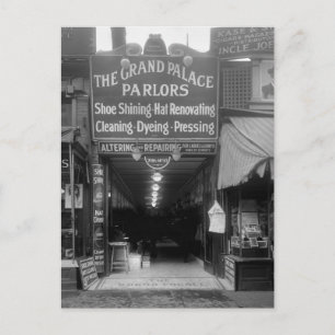 Shoe Shine Parlor, 1920er Postkarte