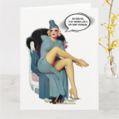 Shoe Shopping and Work Issues Don’t Mix Karte (Gelbe Blume)