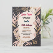 Shoe Stylish Adult Ladys Night 30. Geburtstag Einladung (Stehend Vorderseite)