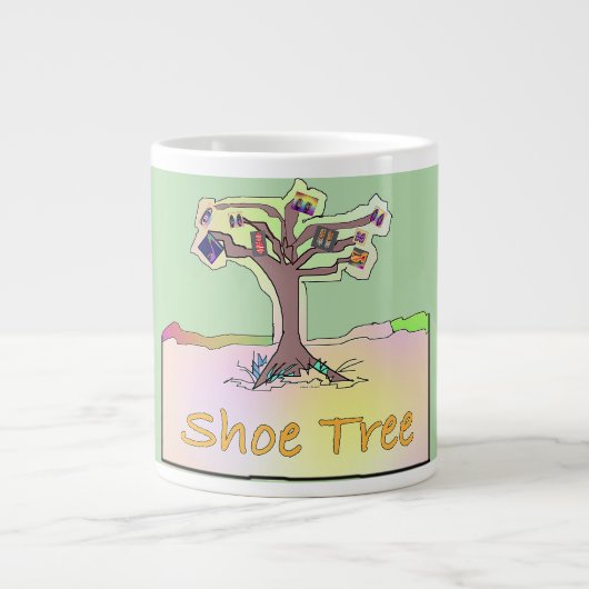 Shoe Tree Funny Jumbo-Tasse (Vorderseite)