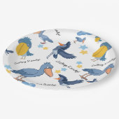 Shoebill Baby Shower Napkins Pappteller (Schrägansicht)