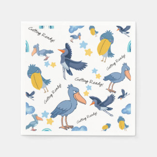 Shoebill Baby Shower Napkins Serviette
