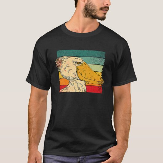Shoebill Bird Animal Colorful 5 T-Shirt (Vorderseite)
