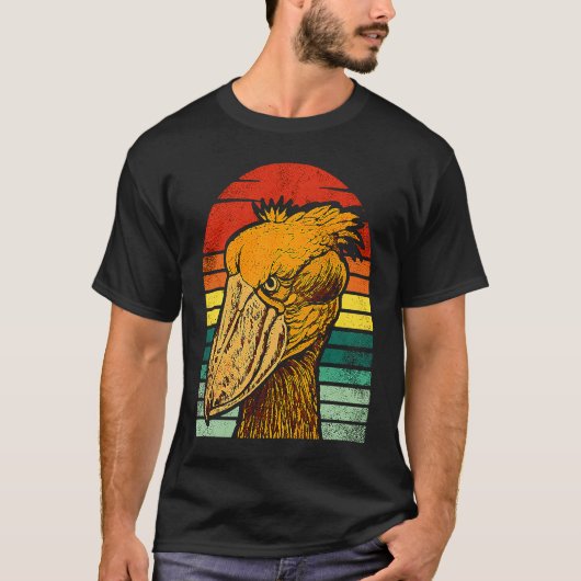 Shoebill Bird Animal Colorful 7 T-Shirt (Vorderseite)