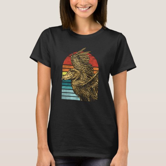 Shoebill Bird Animal Colorful T-Shirt (Vorderseite)