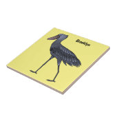 Shoebill bird cartoon illustration fliese (Seite)