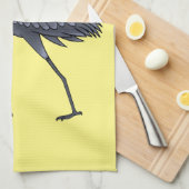 Shoebill bird cartoon illustration geschirrtuch (Viertel Falte)