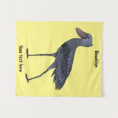 Shoebill bird cartoon illustration wandteppich (Vorderseite (Horizontal))