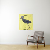 Shoebill bird cartoon illustration wandteppich (Beispiel)