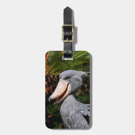 Shoebill Gepäckanhänger (Vorderseite vertikal)