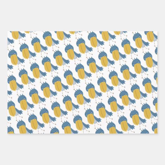 Shoebill Geschenkpapier Set (Vorderseite)