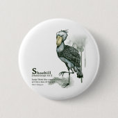 shoebill - ink button (Vorderseite)