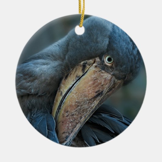 Shoebill Keramik Ornament (Vorne)