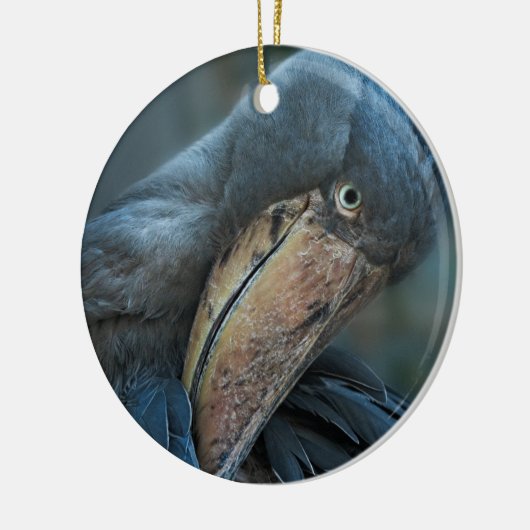 Shoebill Keramik Ornament (Links)