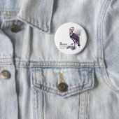 shoebill - plum button (Beispiel)