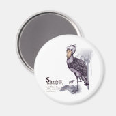 shoebill - plum magnet (Vorderseite/Rückseite)