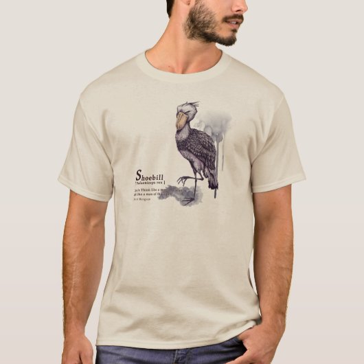 shoebill - plum T-Shirt (Vorderseite)