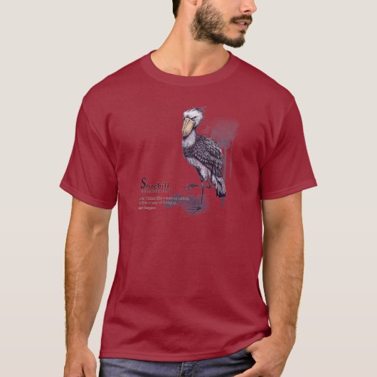 shoebill - plum T-Shirt (Vorderseite)
