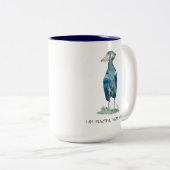 Shoebill Stork Affirmations Two-Tone Coffee Tasse (VorderseiteRechts)