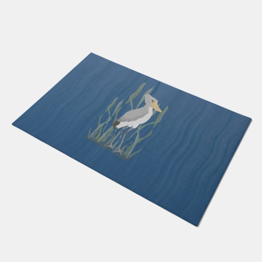 Shoebill Stork Doormat Fußmatte (Schrägansicht)