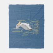 Shoebill Stork Fleece Blanket (Vorderseite)