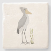 Shoebill Stork Stone Untersetzer (Vorderseite)
